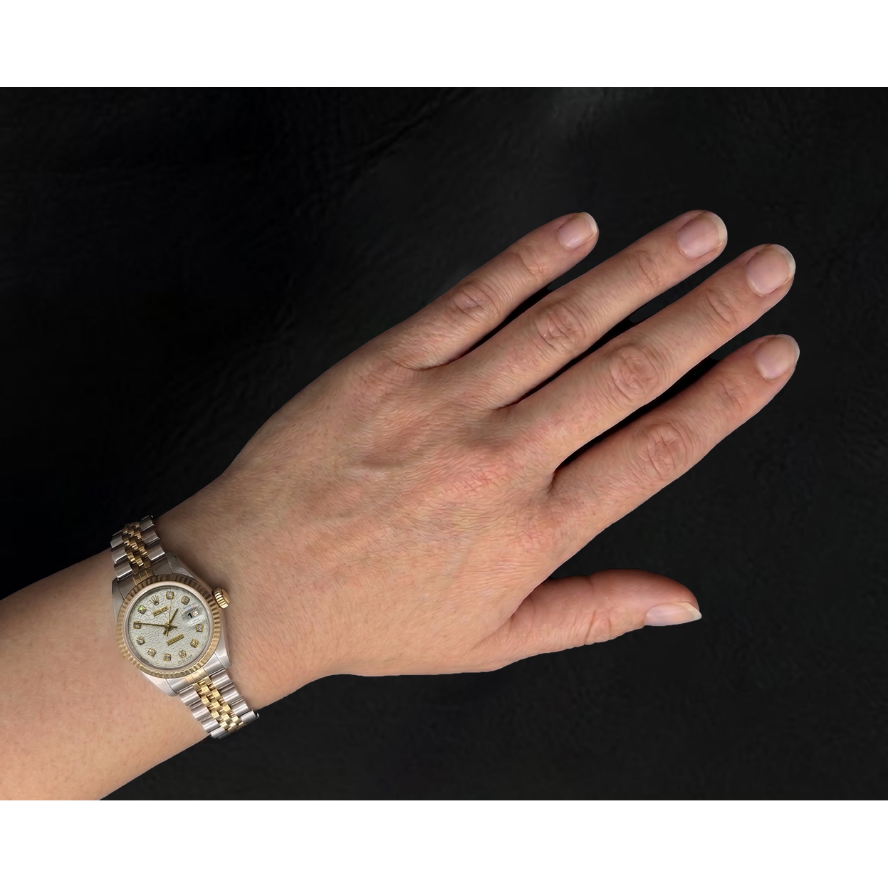 Rolex Datejust 26 mm Bicolor Damenuhr Jubilé-Armband Jahr 2002