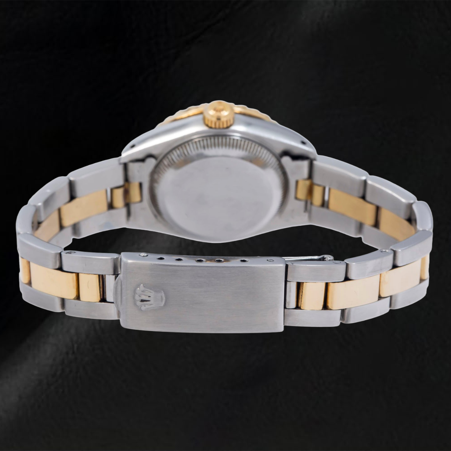 Rolex Datejust 26 mm 69173 Schwarzes Diamantzifferblatt Bicolor Oyster-Armband Uhr