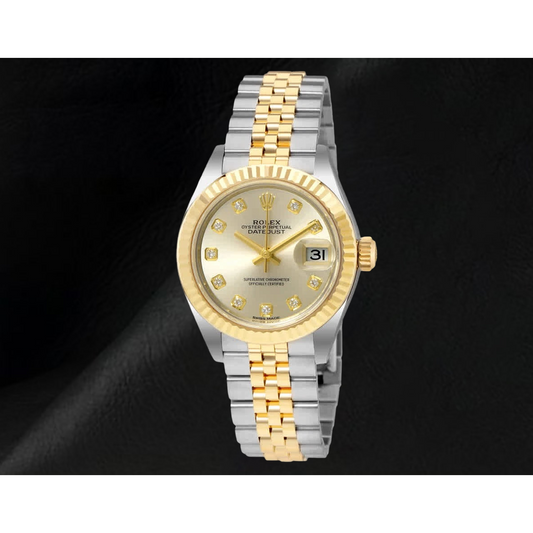 Rolex Datejust 179173 Damen Bicolor Diamantzifferblatt 26 mm Armbanduhr