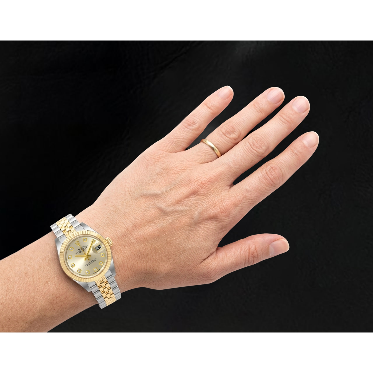 Rolex Datejust 279173 Damen Bicolor Diamantzifferblatt 28 mm Armbanduhr