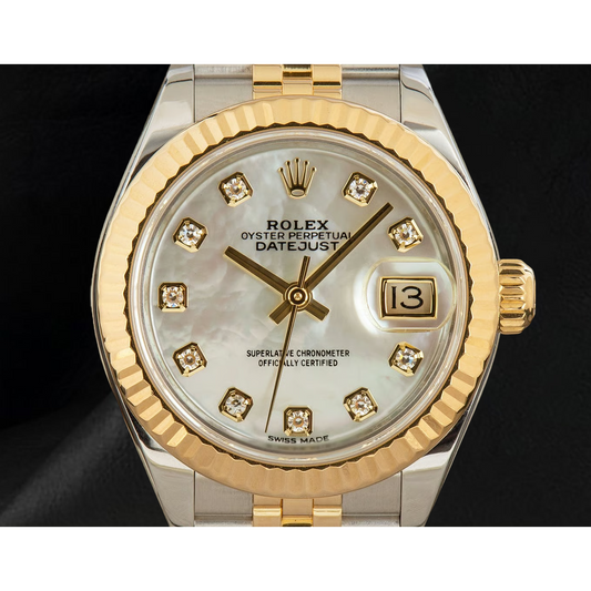 Rolex Datejust 179173 Perlmutt Diamantzifferblatt 26 mm Damenuhr