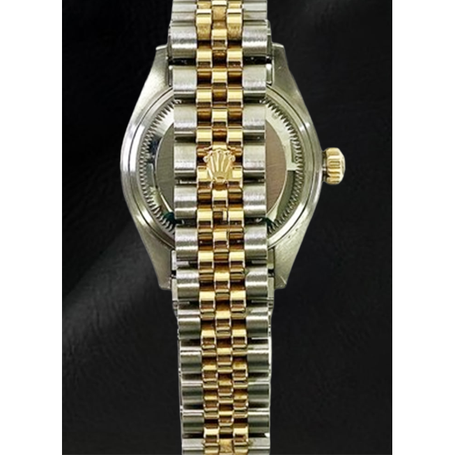 Rolex Datejust 28 mm Champagner-Diamant-Zifferblatt, Modell 2010, zweifarbige Uhr