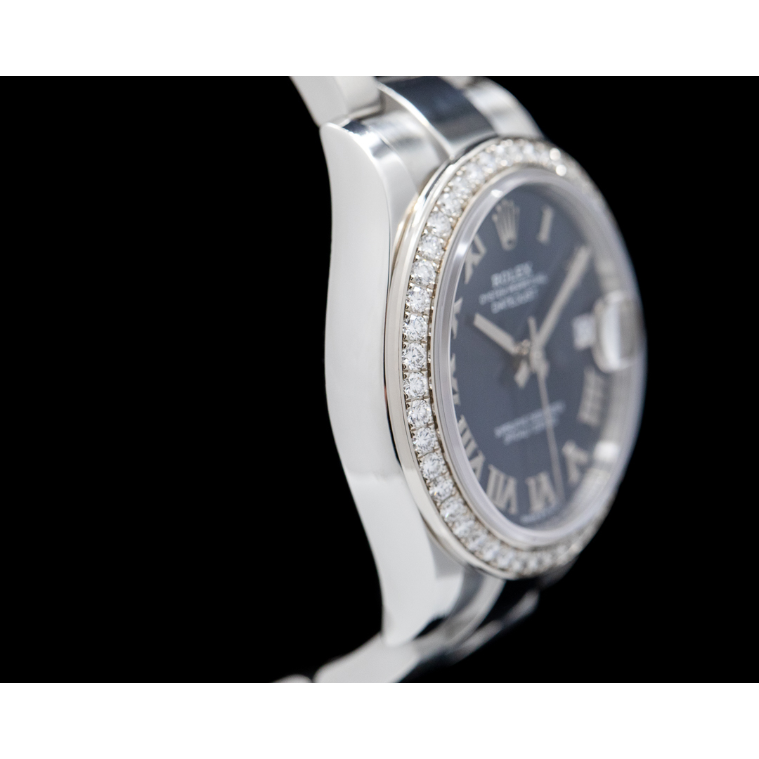 Rolex Datejust 31 Blau Römisch Oyster Edelstahl Damenuhr