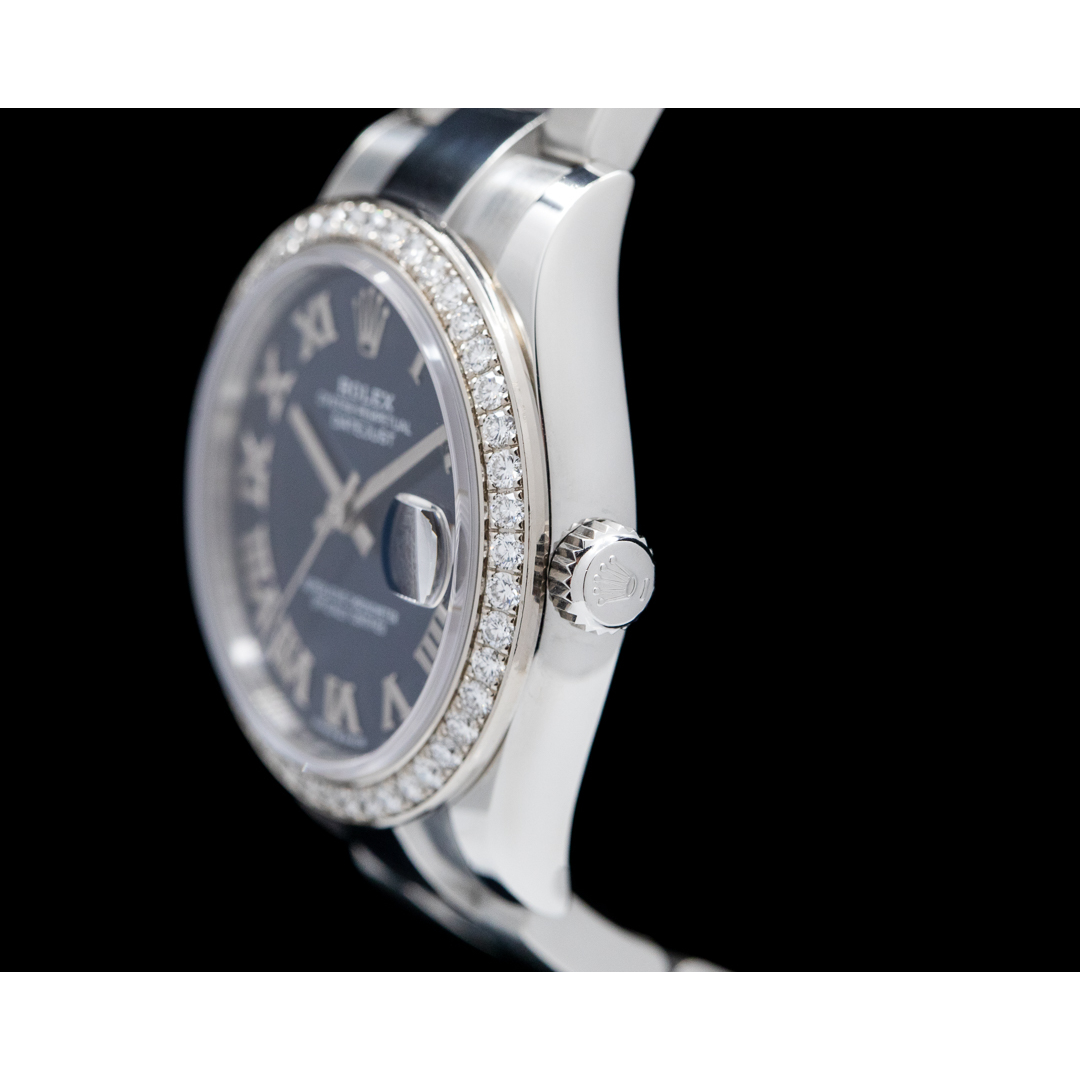 Rolex Datejust 31 Blau Römisch Oyster Edelstahl Damenuhr