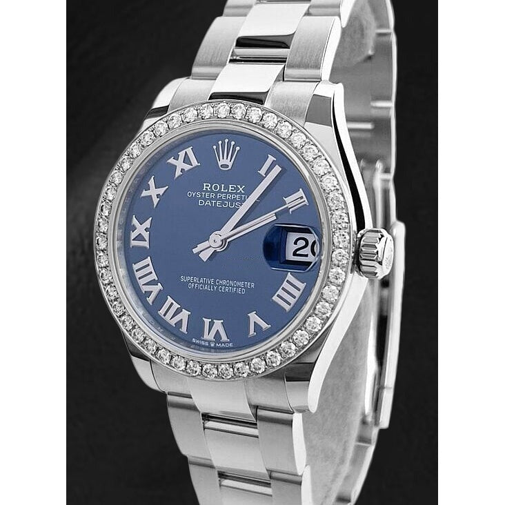 Blau Römisch Oyster Rolex