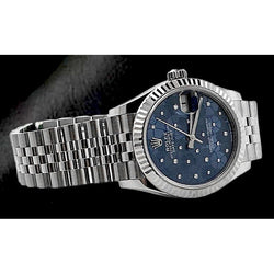 Rolex Datejust 31 Jubilee Blau Diamant Edelstahl Damenuhr