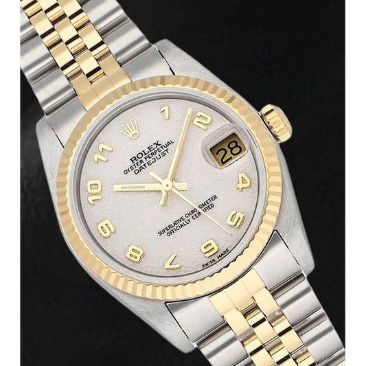 Schmuckstein Rolex in Two Tone – Frontansicht