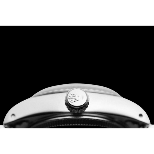 Rolex Datejust 31 mm Edelstahluhr mit schwarzem Stabzifferblatt