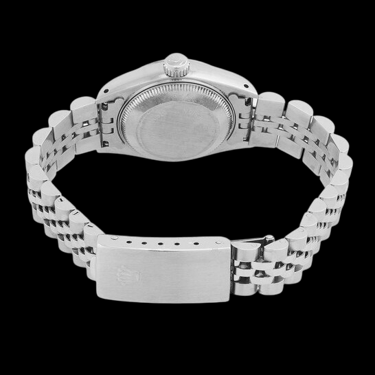 Rolex Datejust 31 mm Edelstahluhr mit schwarzem Stabzifferblatt