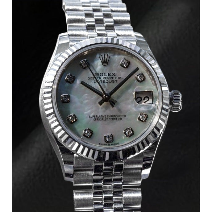 Rolex Datejust 31 mm Perlmutt-Diamant-Uhr