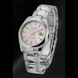 Rolex Datejust 31 mm Rosa Index Edelstahl Damenuhr