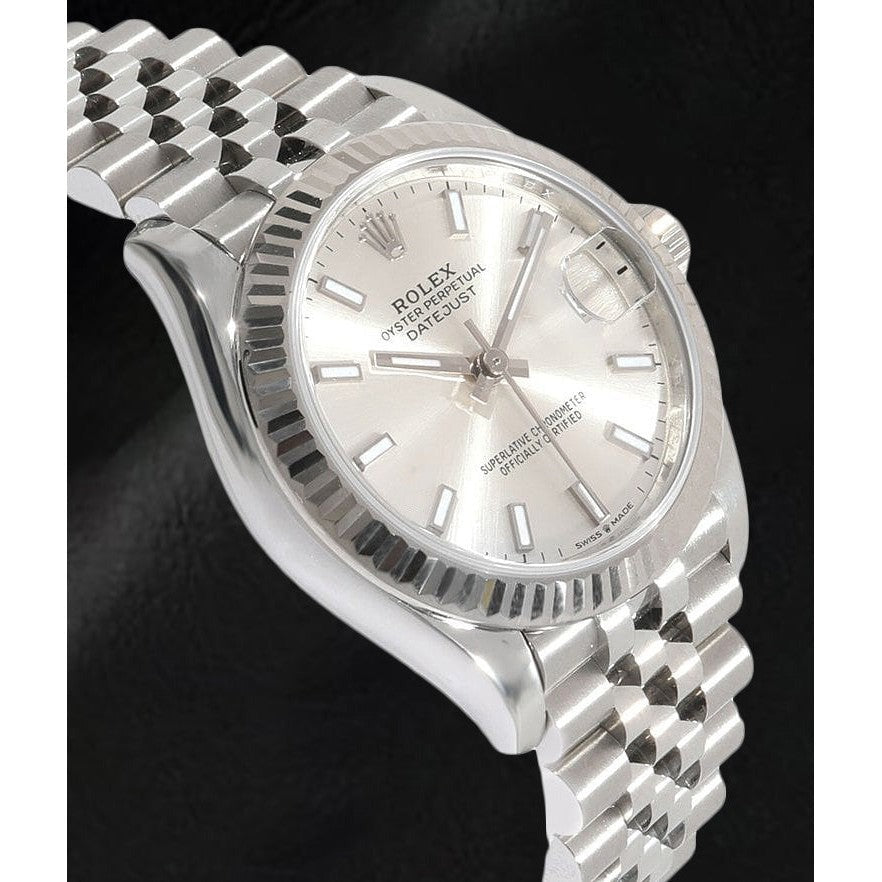 Rolex Datejust 31 mm Silber leuchtende Damenuhr