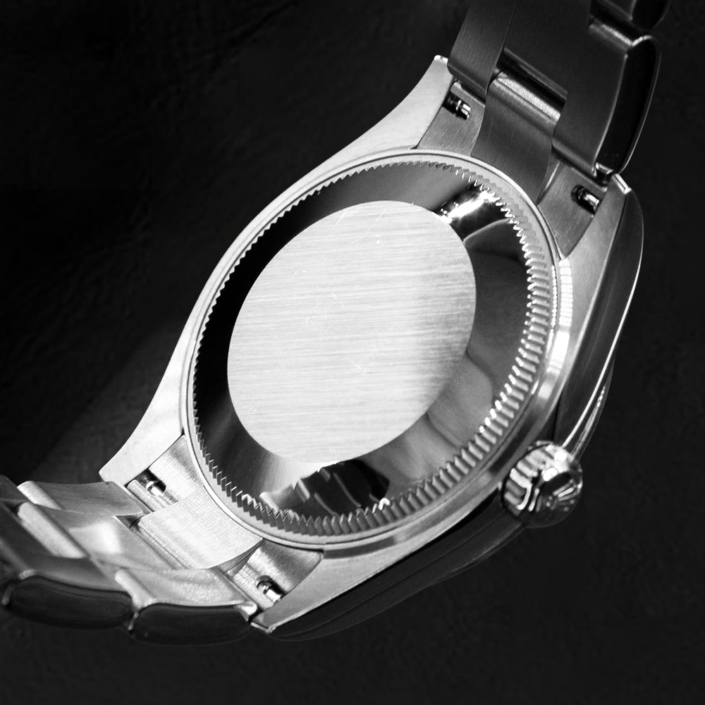 Rolex Datejust 31 mm blaue Damenuhr mit römischem Zifferblatt aus Edelstahl