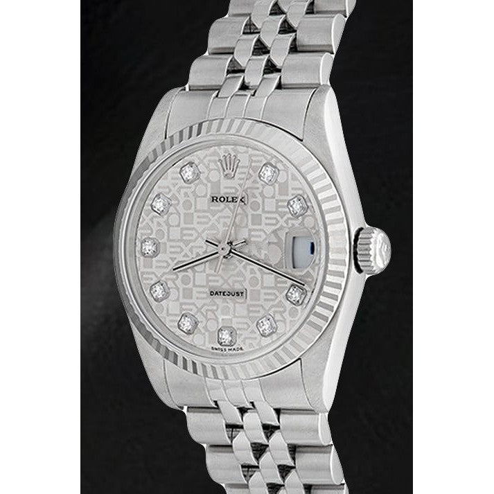 Rolex Datejust 31 mm mittelgroße Herrenuhr aus Edelstahl