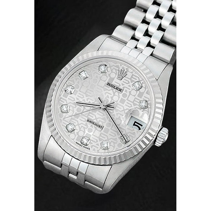 Rolex Datejust 31 mm mittelgroße Herrenuhr aus Edelstahl