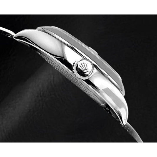Silberne Rolex aus Edelstahl