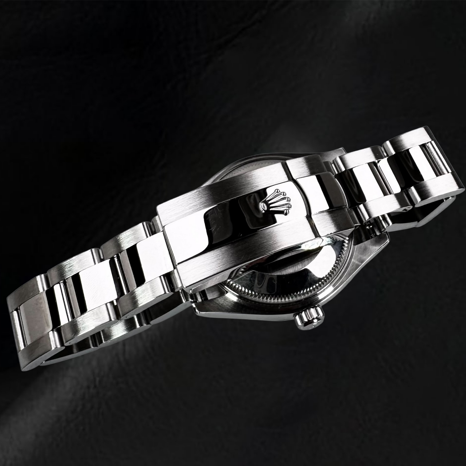 Rolex Datejust 31 mm weiße Damenuhr aus Stahl mit römischem Zifferblatt