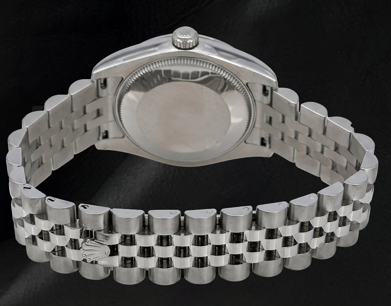 Rolex Datejust 31 mm 178240 Uhr aus Edelstahl mit schwarzem Zifferblatt mit römischen Ziffern