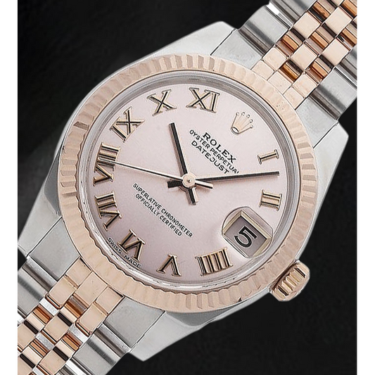 Echter Schmuckstein Rolex – Frontansicht