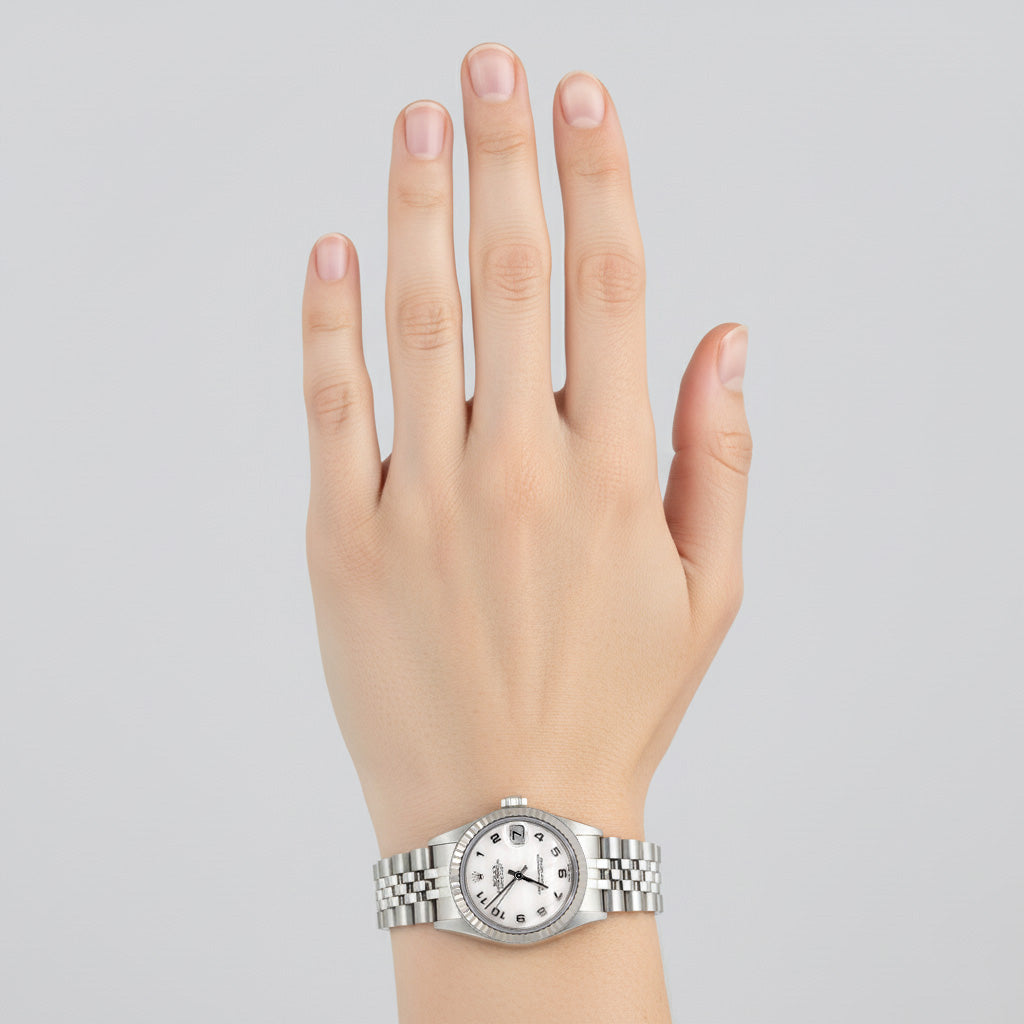 Südseeperle Rolex -Karat Stainless Steel – Schrägansicht