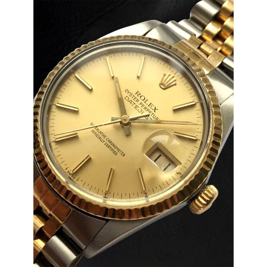Stabzifferblatt Zweifarbige Herrenuhr Rolex