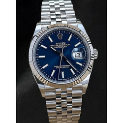 Rolex Datejust 36 mm Jubiläums-Herrenuhr aus Edelstahl