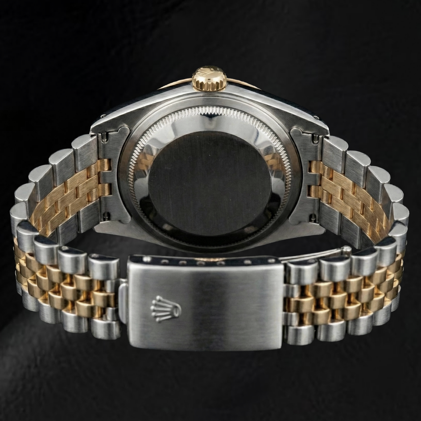 Rolex Datejust 36 mm Weißes Zifferblatt mit Diamanten, zweifarbige Uhr