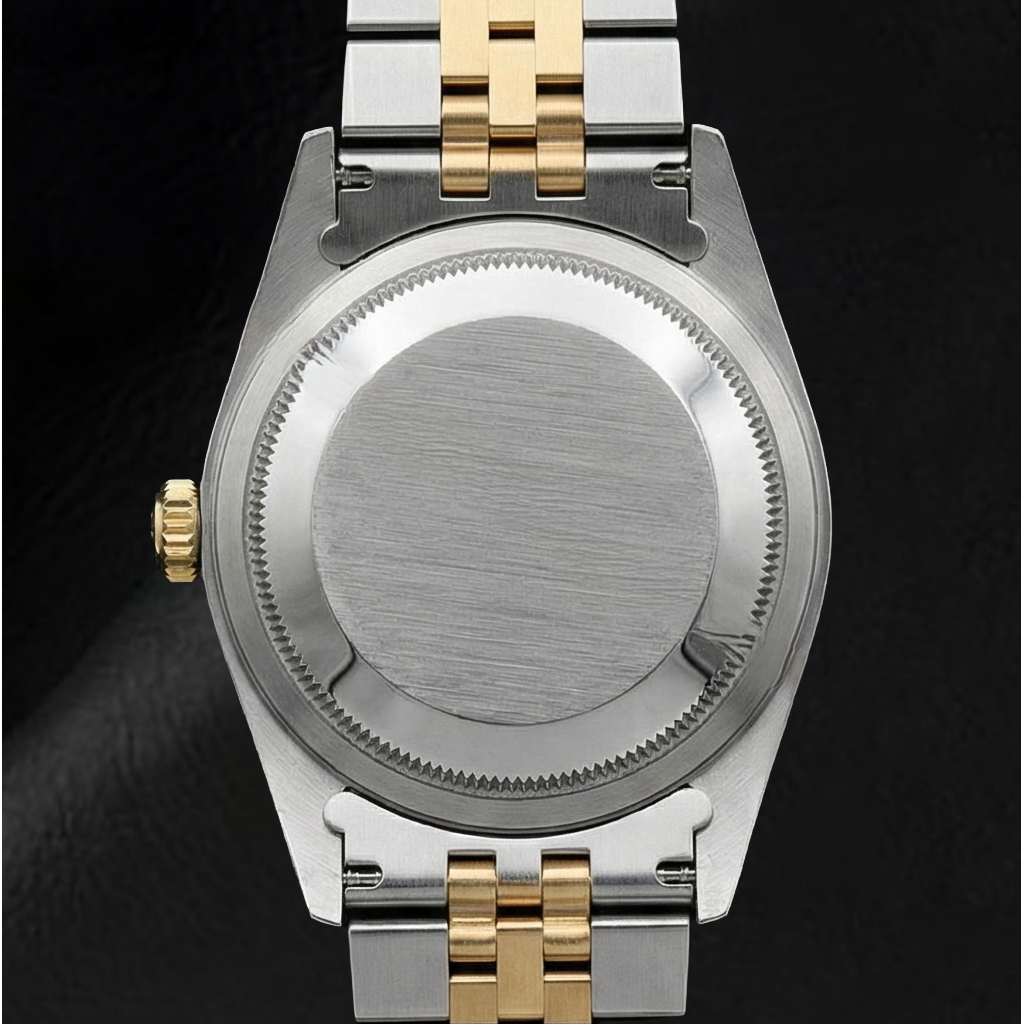 Rolex Datejust 36 mm Weißes Zifferblatt mit Diamanten, zweifarbige Uhr