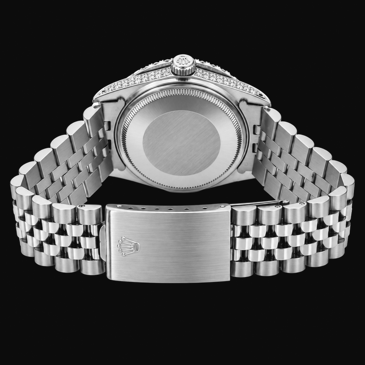 Rolex Datejust 16014 36 mm Silbernes Diamantzifferblatt Römische Ziffern Edelstahl Uhr