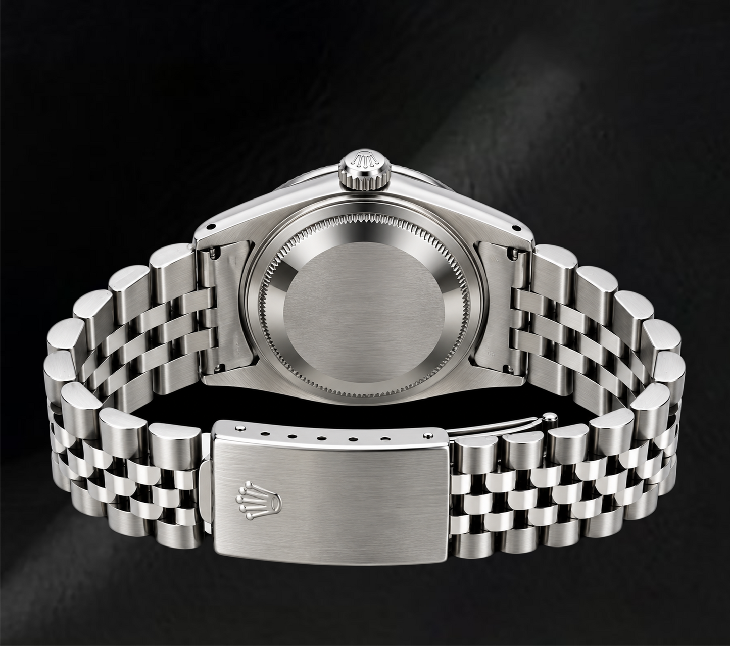 Rolex Datejust 36mm 16200 Edelstahl-Armbanduhr mit rosa Diamantzifferblatt und Diamantlünette