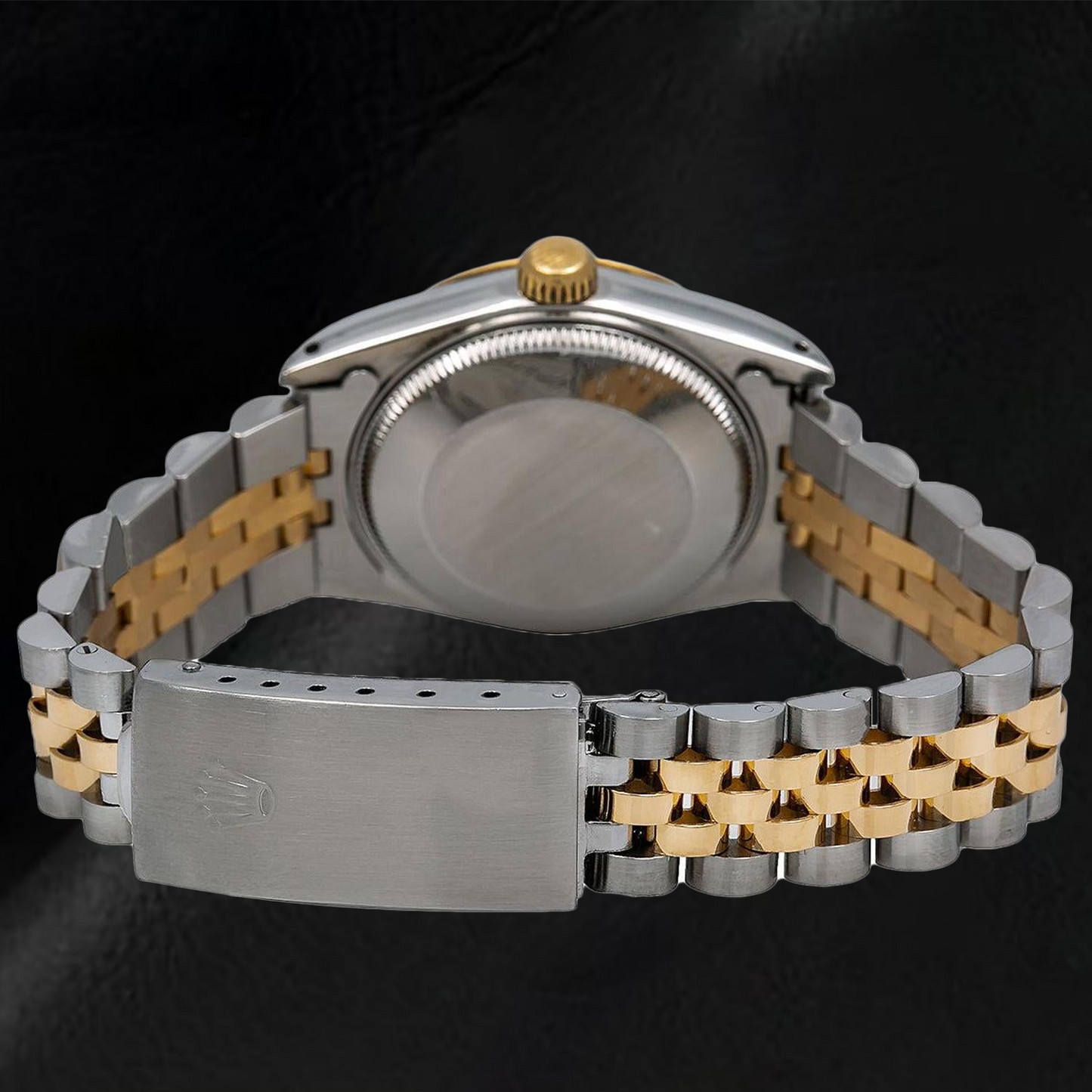 Rolex Datejust 68273 31 mm Bicolor Uhr mit elfenbeinfarbenem Zifferblatt und römischen Ziffern
