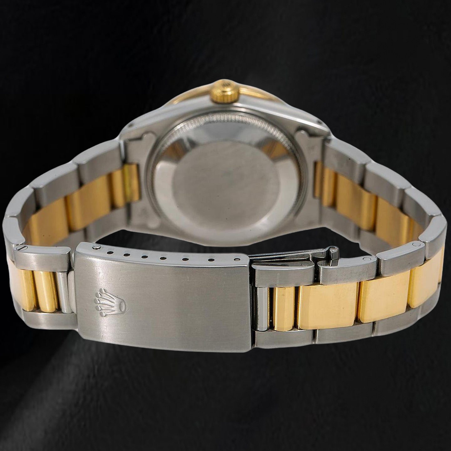 Rolex Datejust 68273 31 mm Bicolor-Uhr mit weißem Diamantzifferblatt