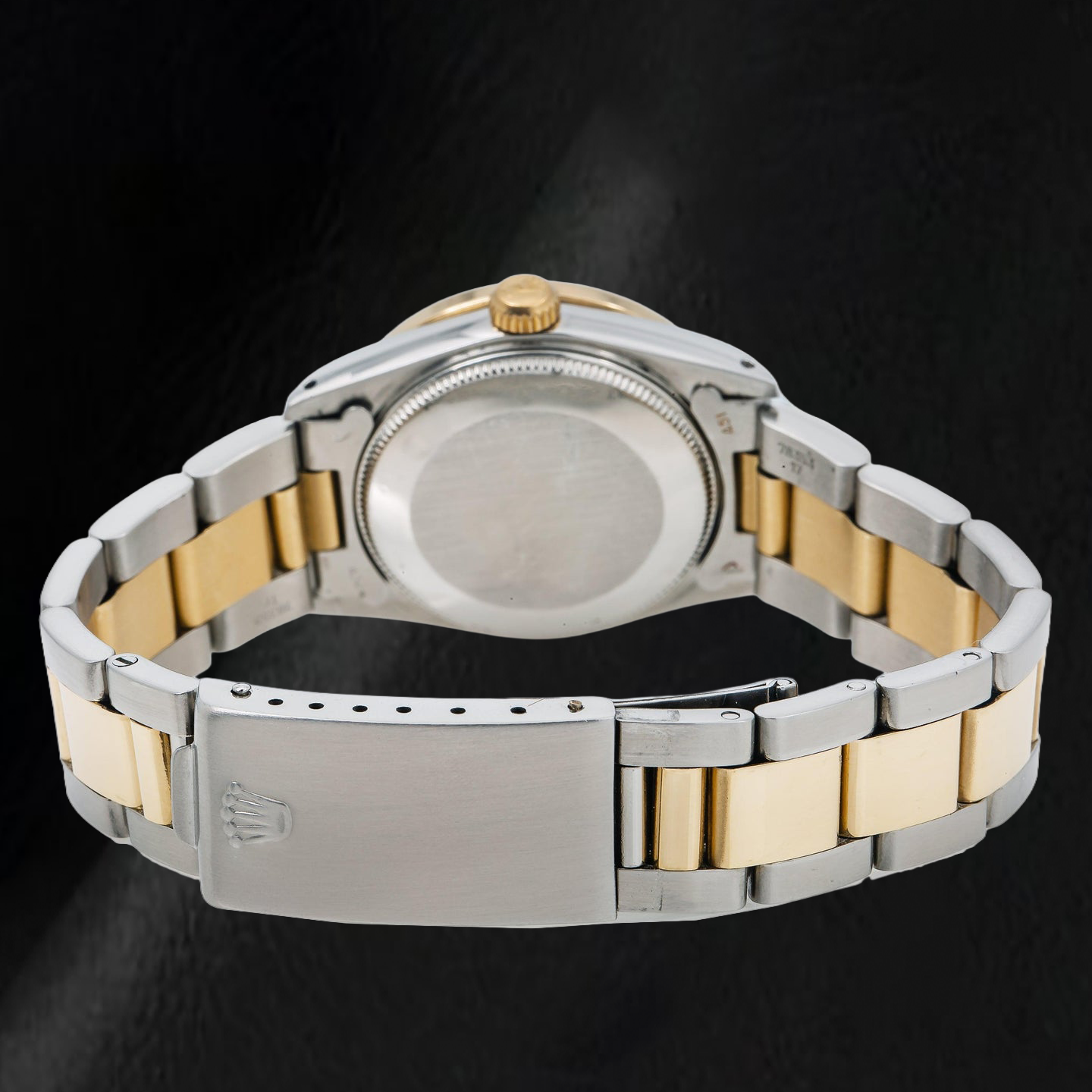 Rolex Datejust 68273 31 mm Bicolor Uhr, weißes Perlmutt-Diamantzifferblatt mit römischen Ziffern