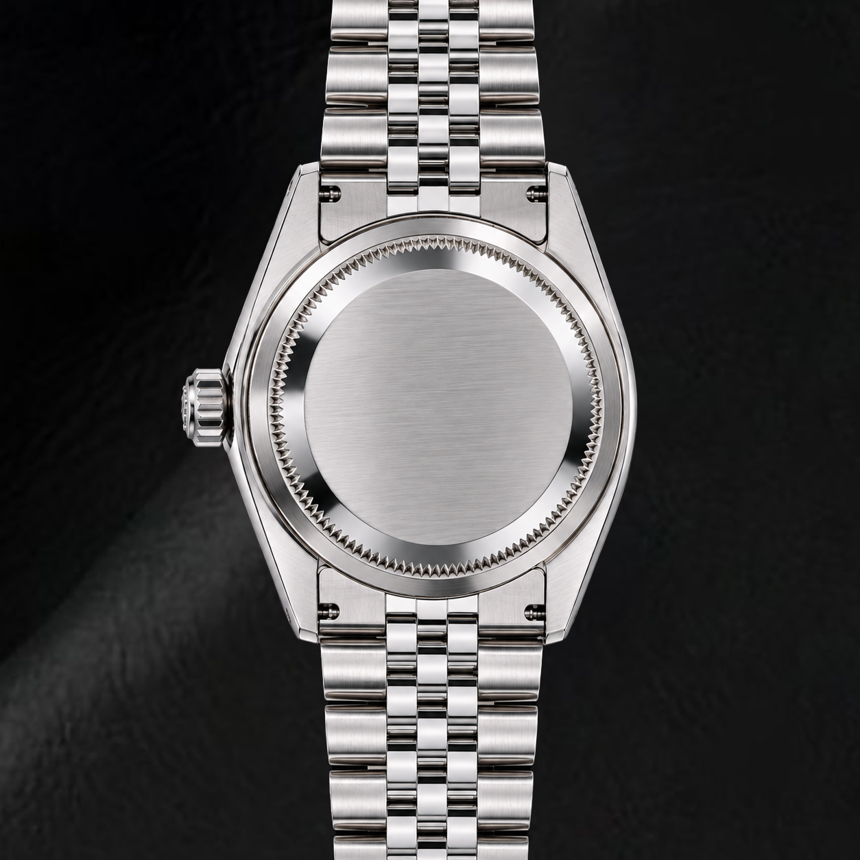 Rolex Datejust 68274 31 mm Armbanduhr aus Edelstahl mit schwarzem Diamantzifferblatt