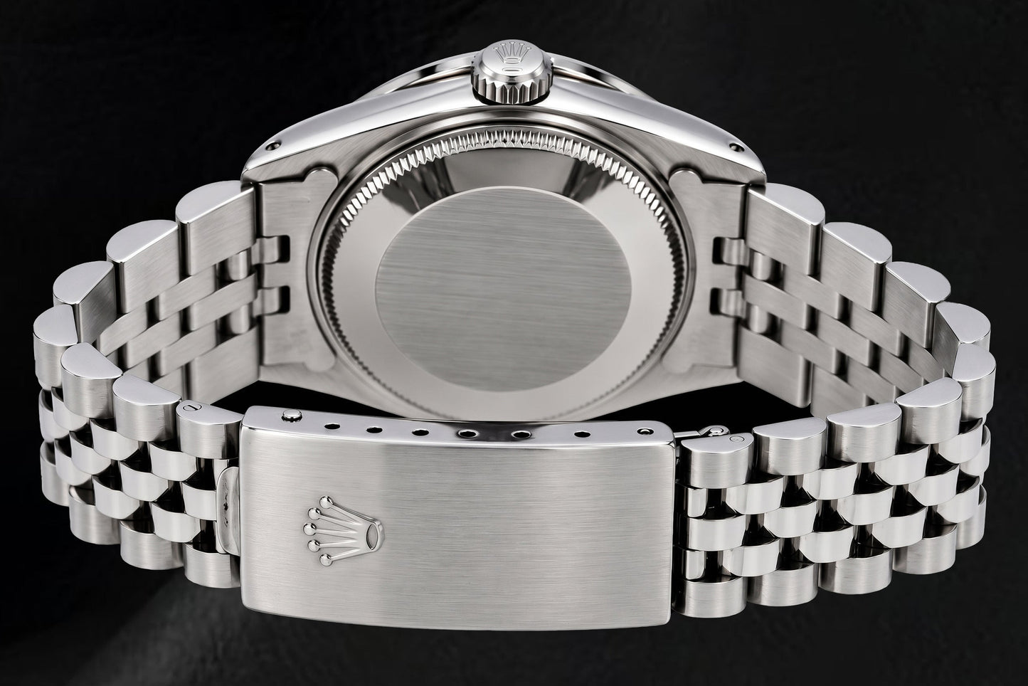 Rolex Datejust 68274 31 mm Uhr aus Edelstahl mit blauem Diamantzifferblatt