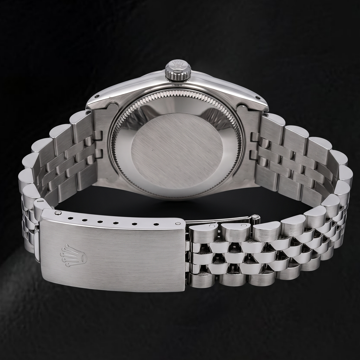 Rolex Datejust 68274 31 mm Edelstahluhr mit silbernem Tapisserie-Zifferblatt mit Stabindizes