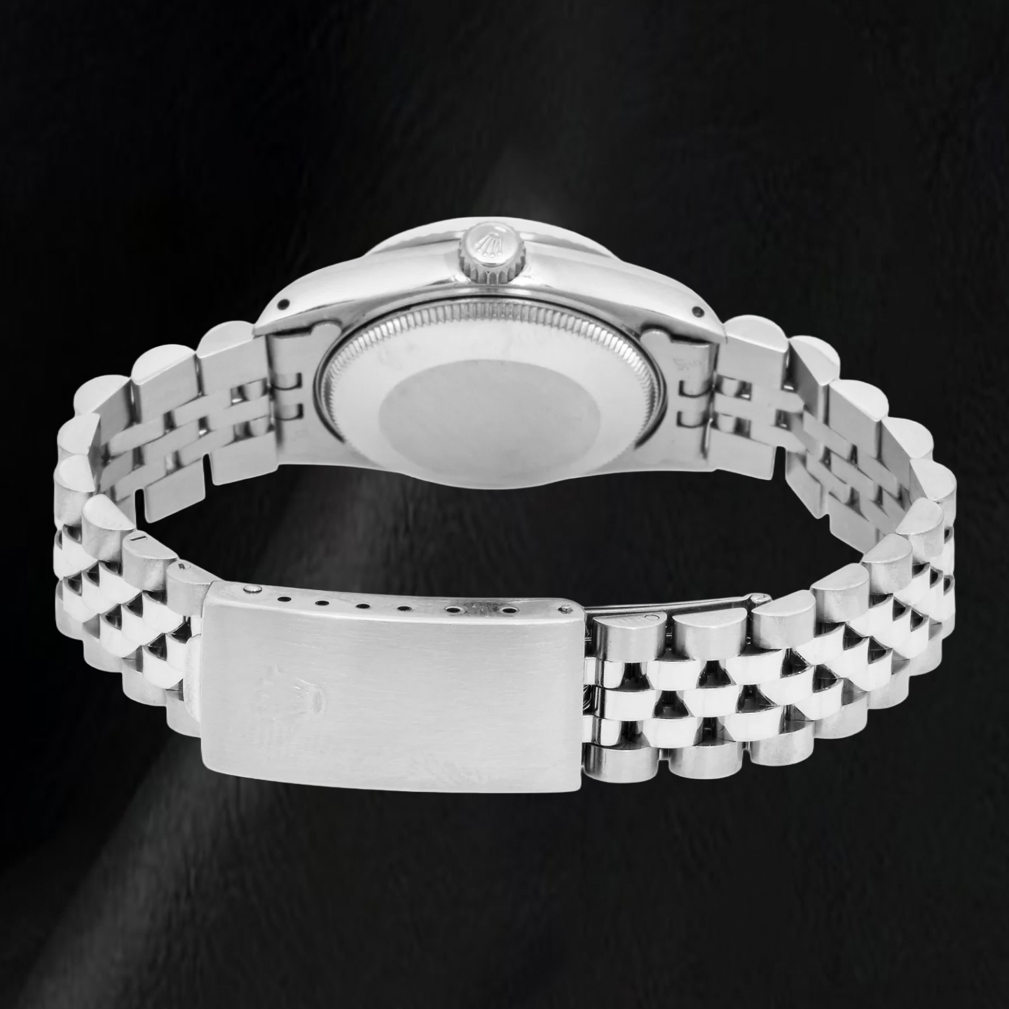 Rolex Datejust 68274 31 mm Uhr, weißes Zifferblatt mit römischen Ziffern, Edelstahl, Jubilé-Armband