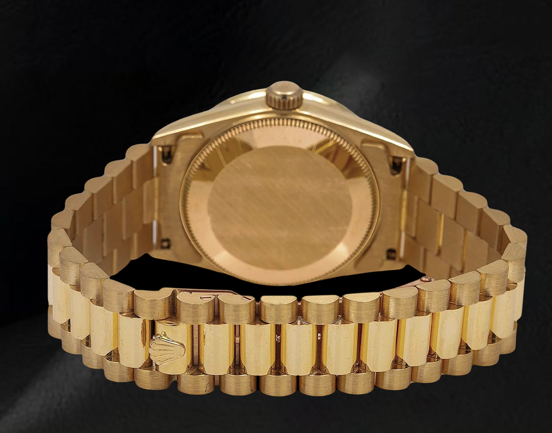Rolex Datejust 68278 31 mm Uhr aus 18 Karat Gelbgold mit Diamant-Pavé-Zifferblatt