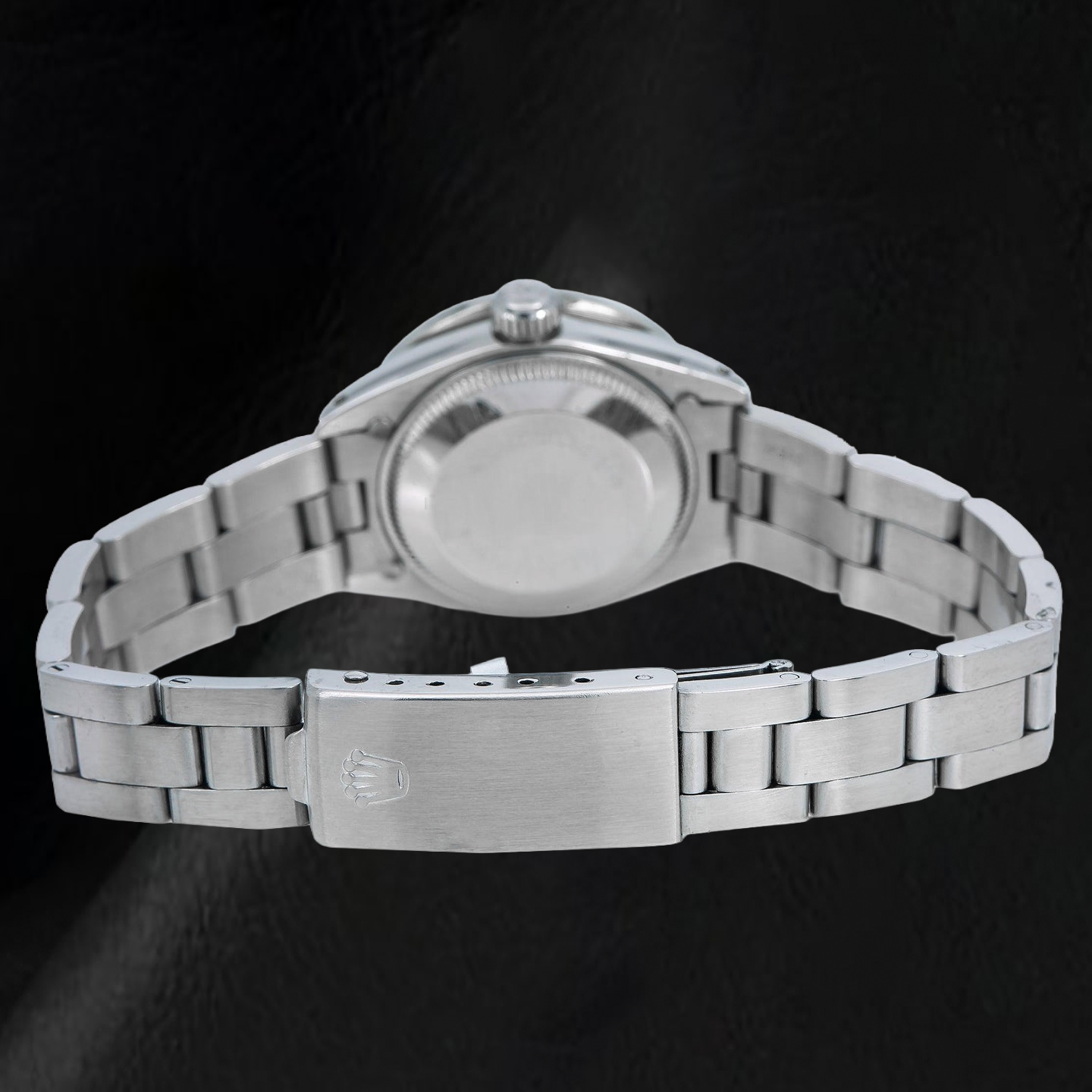 Rolex Datejust 6916 26 mm Edelstahl-Uhr mit blauem Diamantzifferblatt und Oyster-Armband