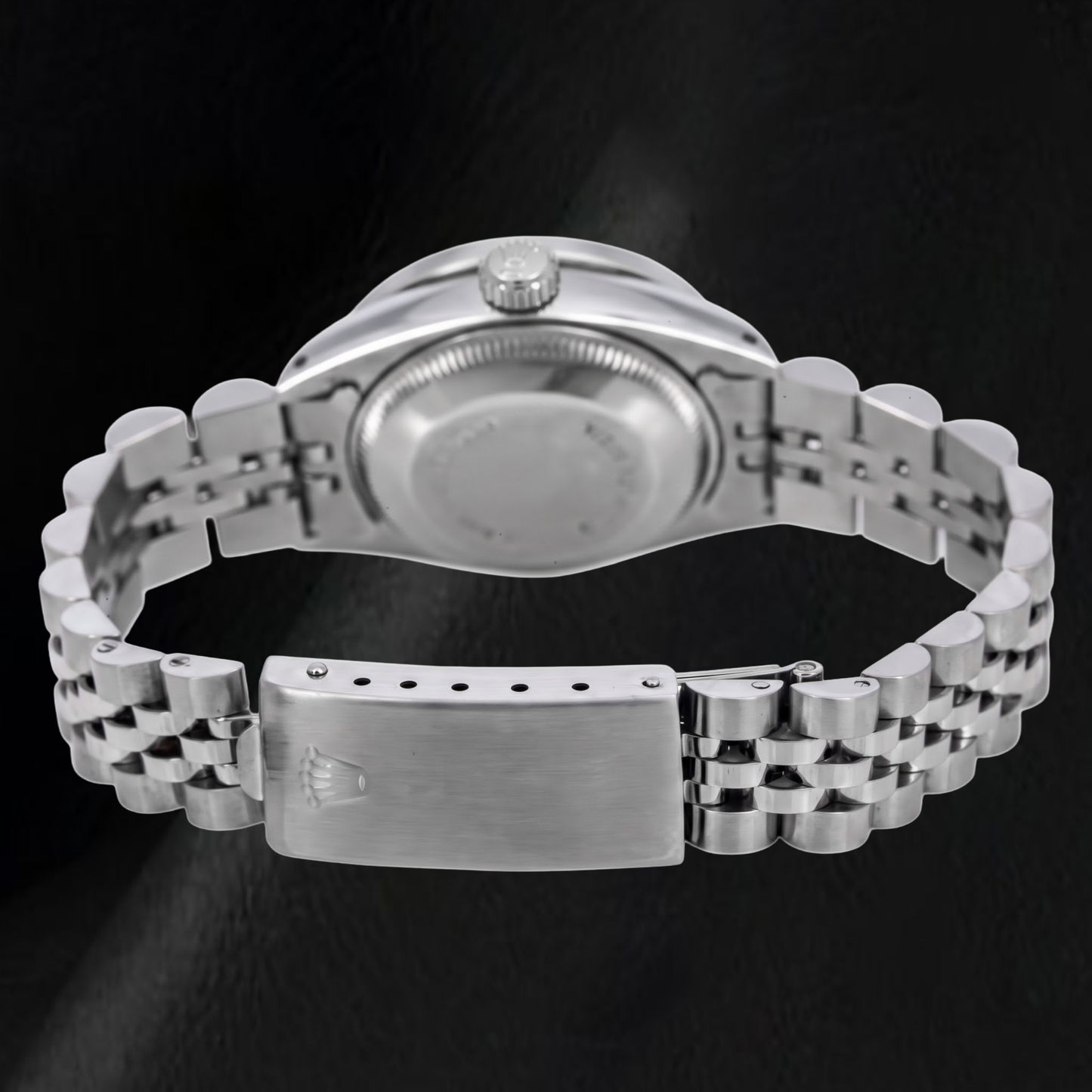 Rolex Datejust 6916 26 mm Uhr mit blauem Perlmutt-Diamantzifferblatt und Jubilé-Armband aus Edelstahl