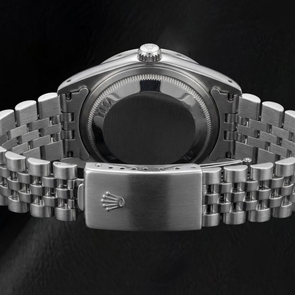 Rolex Datejust 6916 26 mm Armbanduhr mit blauem Perlmutt-Zifferblatt und römischen Ziffern