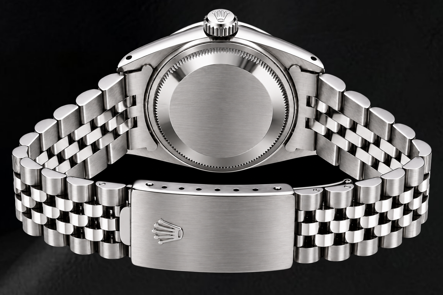 Rolex Datejust 6916 26 mm Armbanduhr aus Edelstahl mit rosa Perlmutt-Diamantzifferblatt