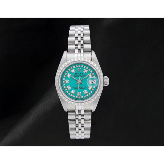 Rolex Datejust 6916 String-Diamantzifferblatt 26 mm Edelstahluhr