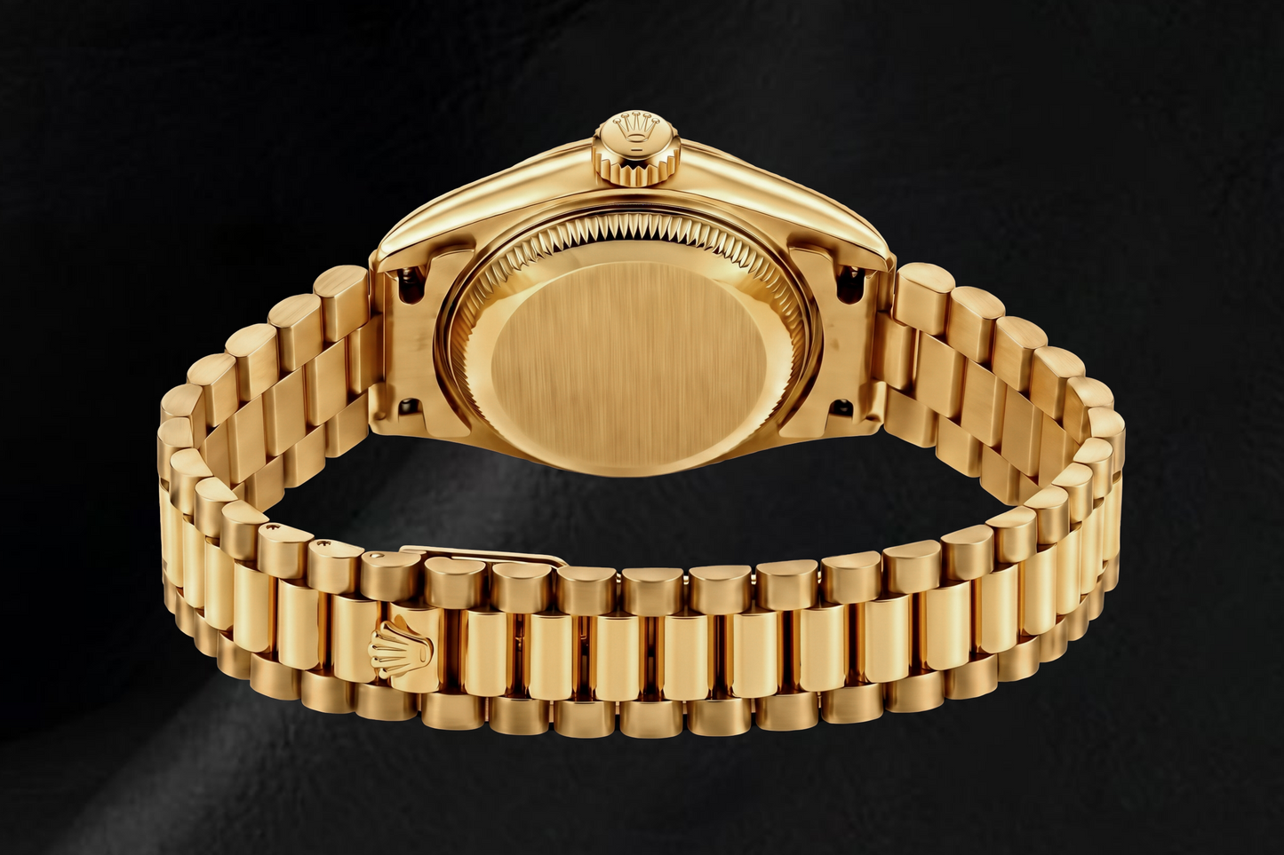 Rolex Datejust 69178 26 mm Gelbgold-Uhr mit rosa Perlmutt-Diamantzifferblatt