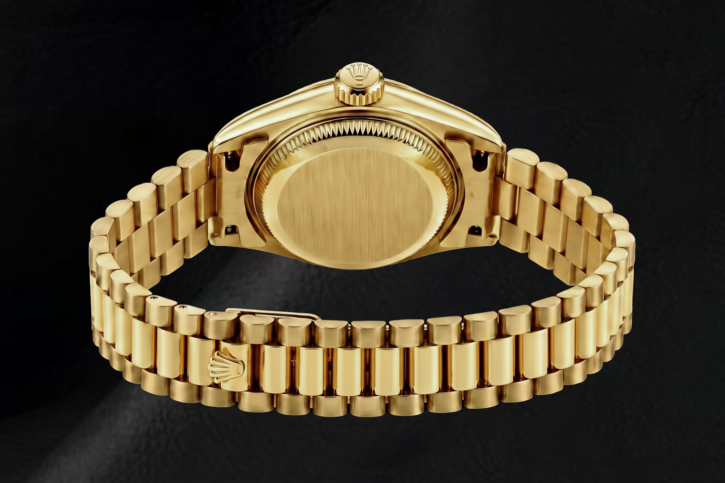 Rolex Datejust 69178 26 mm Gelbgold-Uhr mit weißem Perlmutt-Zifferblatt und römischen Ziffern