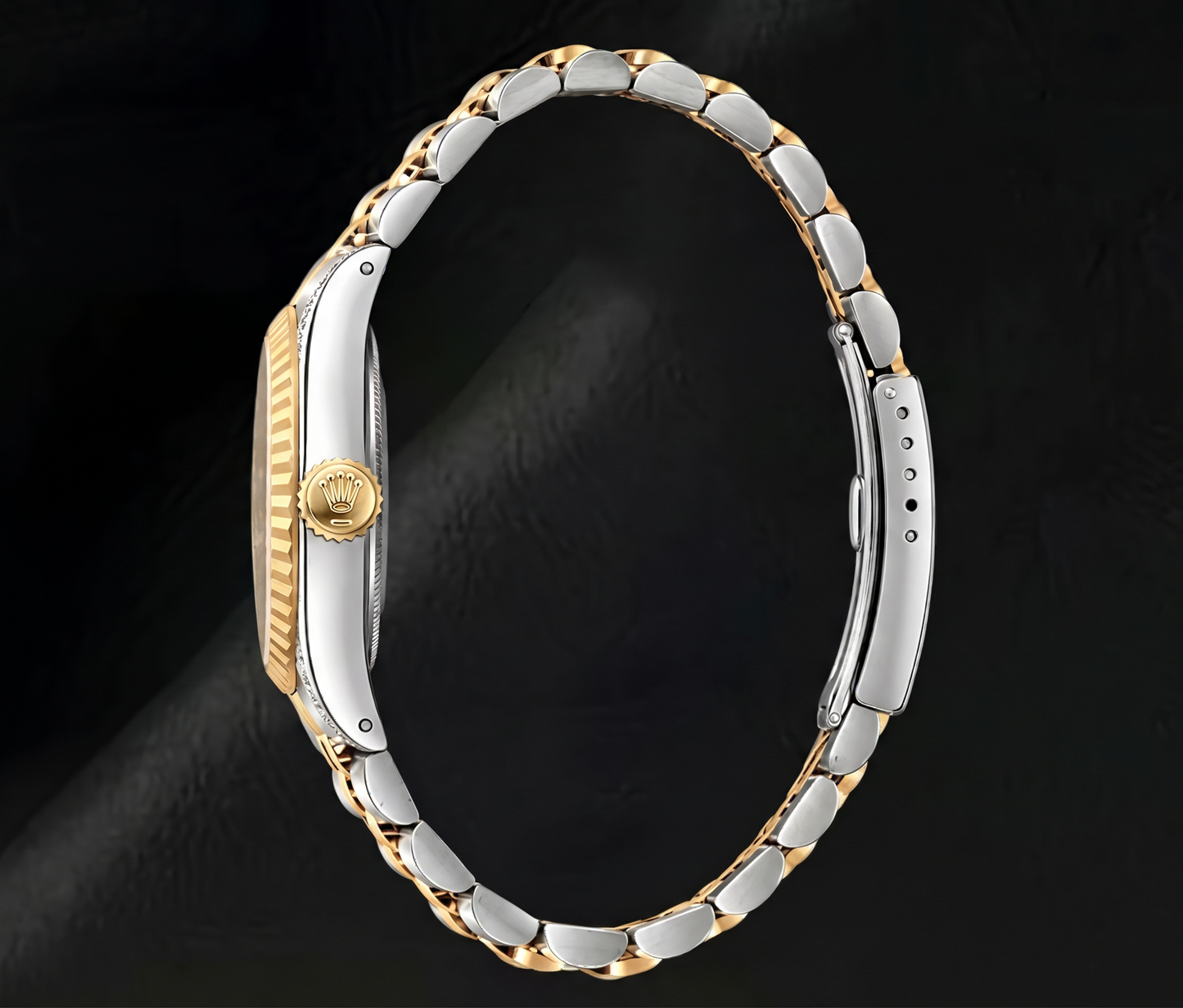 Rolex Datejust 6917 26 mm Bicolor Uhr mit blauem Perlmutt-Diamantzifferblatt