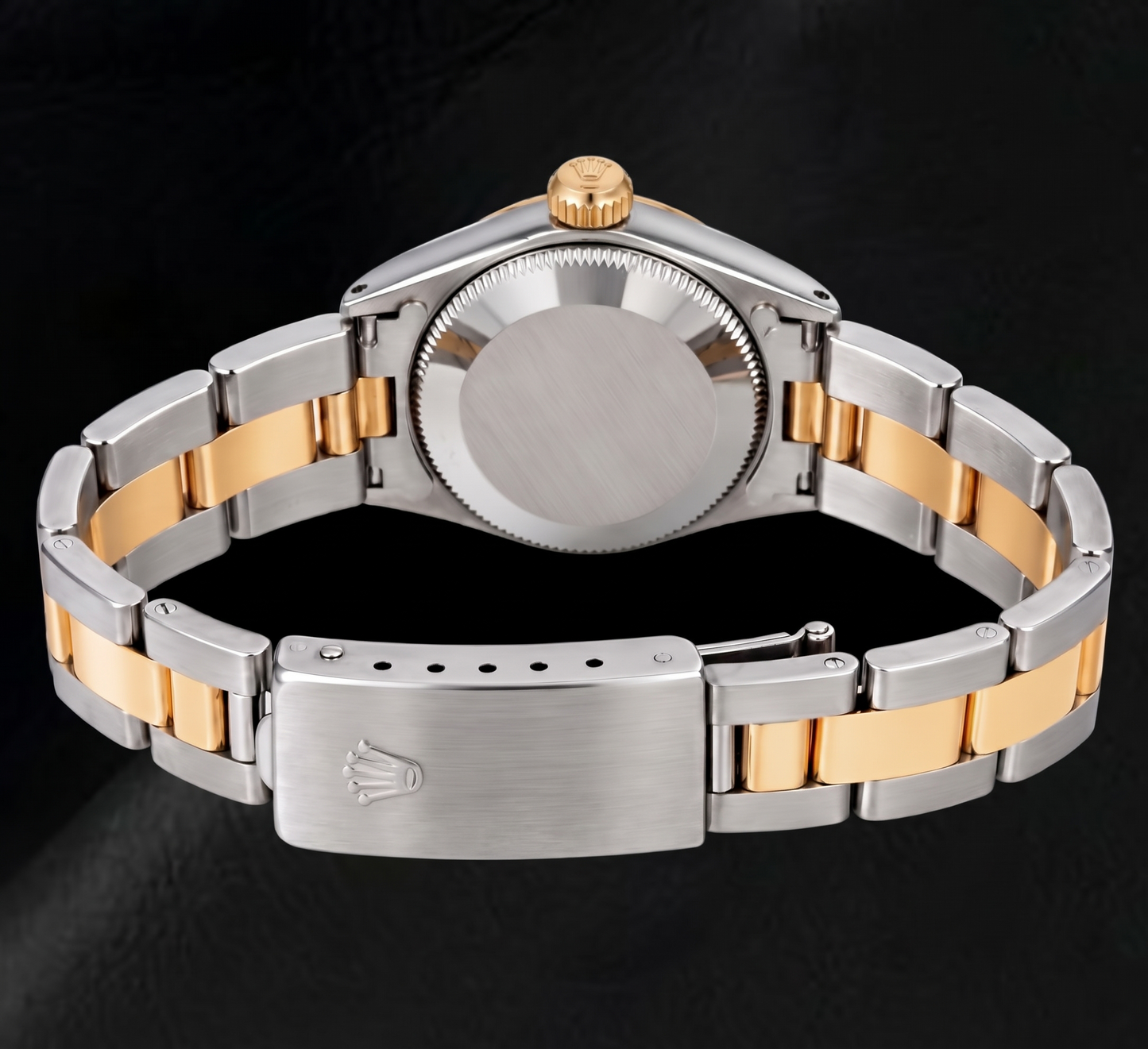 Rolex Datejust 6917 26 mm Bicolor-Uhr mit champagnerfarbenem Zifferblatt mit Stabindizes