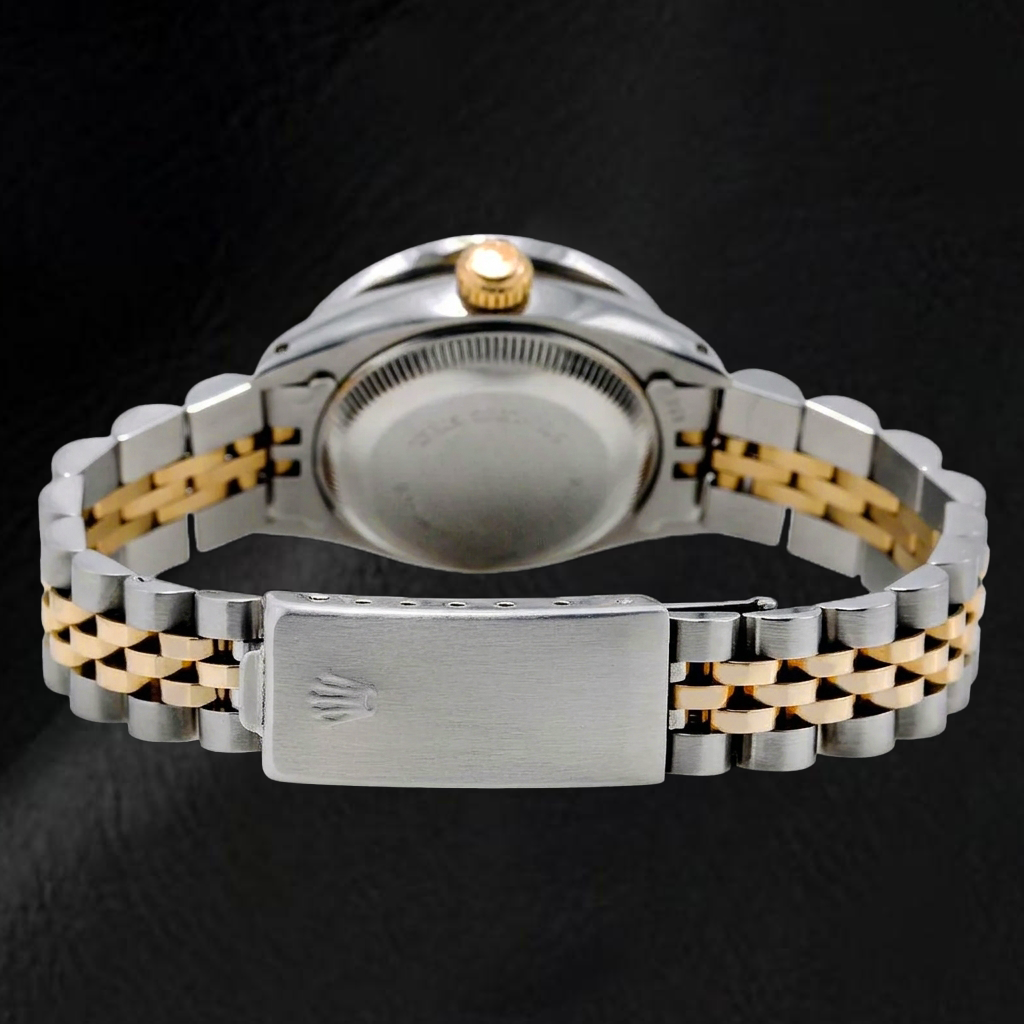 Rolex Datejust 6917 26 mm Grünes Diamantzifferblatt Bicolor Jubilé-Armband Uhr