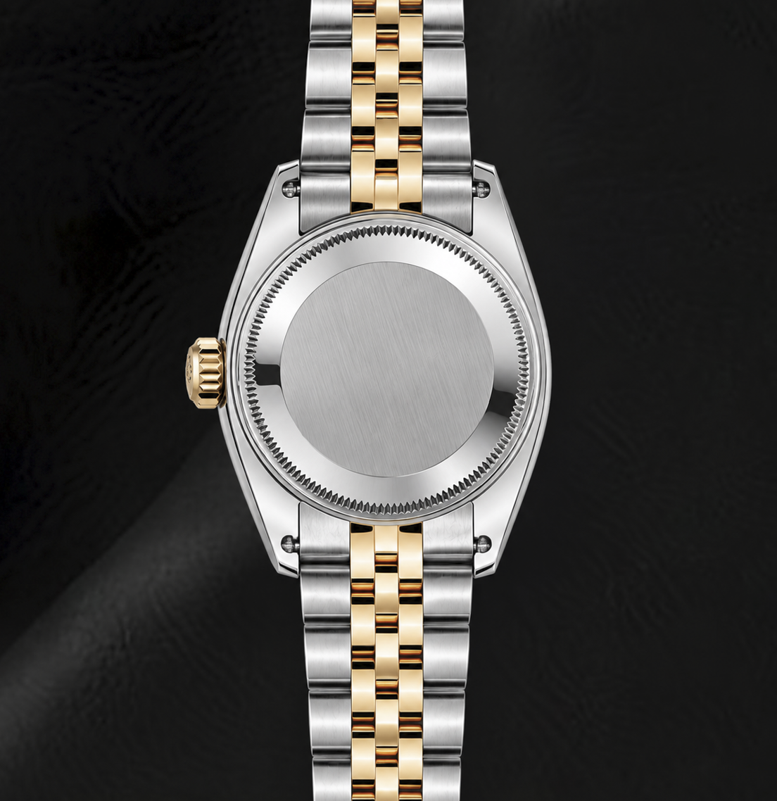 Rolex Datejust 6917 26 mm Bicolor Uhr mit rosa floralem Diamantzifferblatt