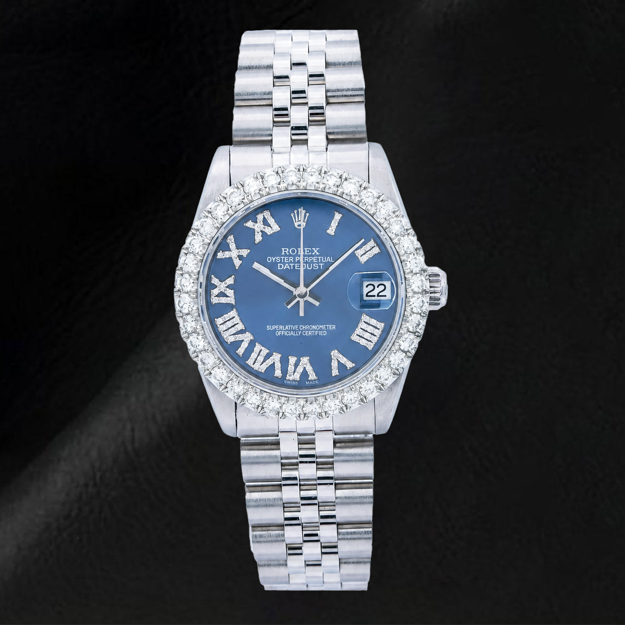 Rolex Datejust 78274 31 mm blaues römisches Diamantzifferblatt Edelstahl Jubilé-Armband